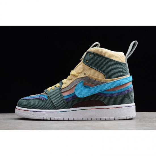 2019 Sean Wotherspoon x Air Jordan 1 High Retro OG Beige Yellow/ - Click Image to Close