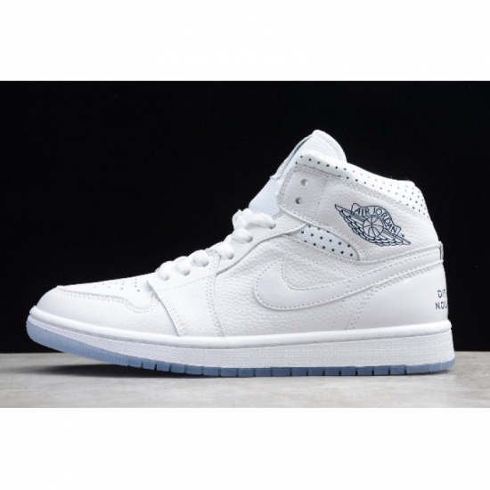 2019 Air Jordan 1 Mid "Nos Differences Nous Unissent" White/Midn - Click Image to Close