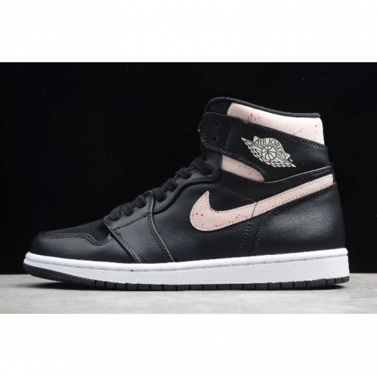 2019 Air Jordan 1 High Premium Black/Silt Red-Rush Maroon-White - Click Image to Close