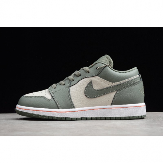 2020 New Air Jordan 1 Low White/Hyper Crimson-Light Bone 553560- - Click Image to Close