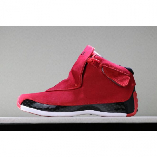 2018 Air Jordan 18 "Toro" Gym Red/Black AA2494-601 - Click Image to Close
