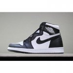 New Air Jordan 1 Retro High OG Black/White Men's Size Shoes 5550