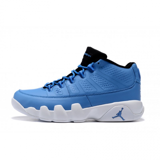 Men's Air Jordan 9 Retro Low "Pantone" University Blue/White-Bla - Click Image to Close