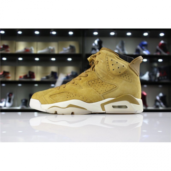 Air Jordan 6 "Wheat" Golden Harvest/Elemental Gold 384664-705 - Click Image to Close