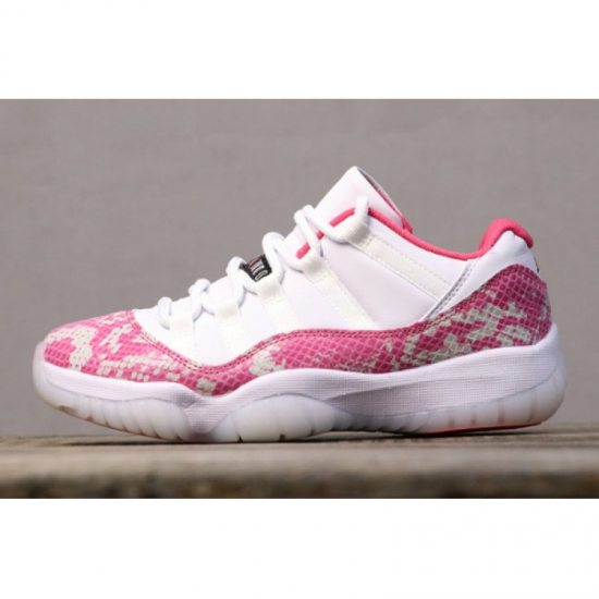 2019 Air Jordan 11 Low WMNS "Pink Snakeskin" AH7860-106 - Click Image to Close