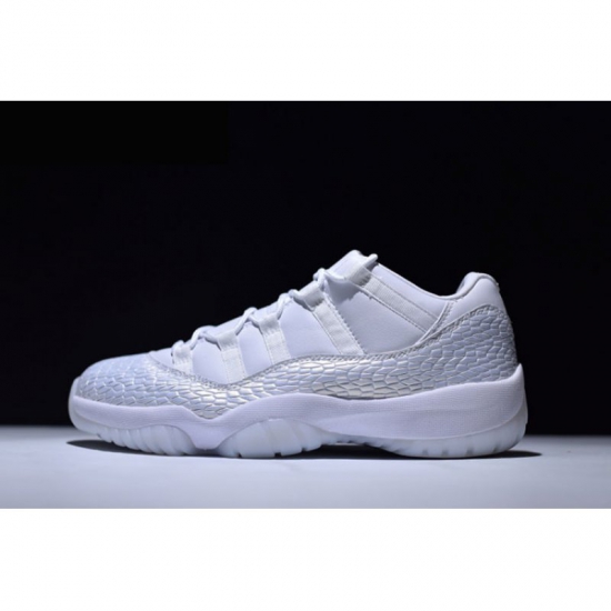 Air Jordan 11 Low PRM "Heiress" White/White-Pure Platinum 897331 - Click Image to Close