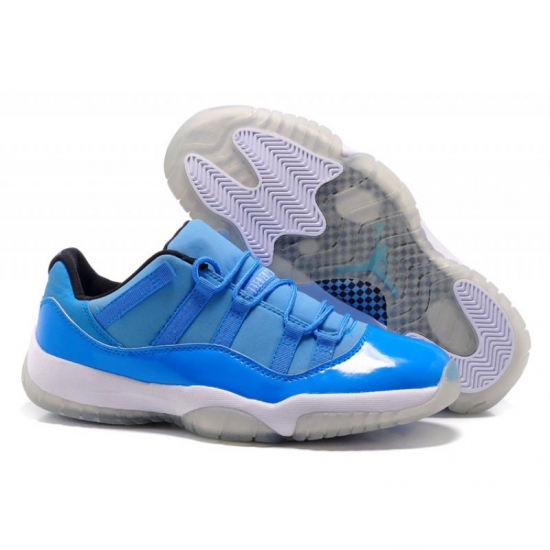 Men's and Women's Air Jordan 11 Low "Pantone" University Blue/Wh - Click Image to Close