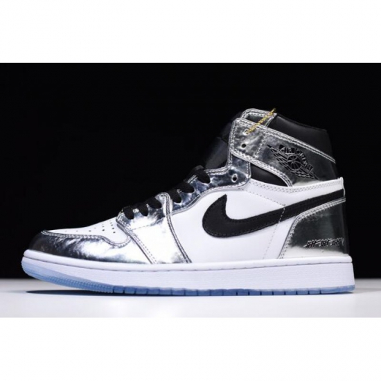 2018 Air Jordan 1 High "Pass The Torch" Chrome/White-Turbo Green - Click Image to Close