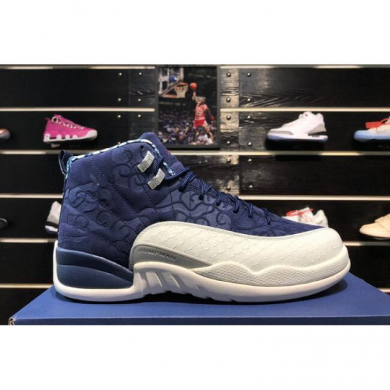 Air Jordan 12 "International Flight" College Navy/Sail-Universit - Click Image to Close