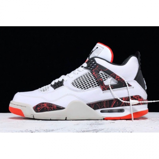 2019 Air Jordan 4 "Flight Nostalgia" White/Black-Bright Crimson- - Click Image to Close