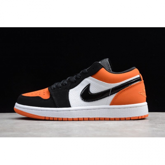 2019 Air Jordan 1 Low "Shattered Backboard" White/Black-Starfish - Click Image to Close