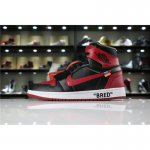 OFF-WHITE x Air Jordan 1 High OG 10X "Bred" Black/Varsity Red-Wh