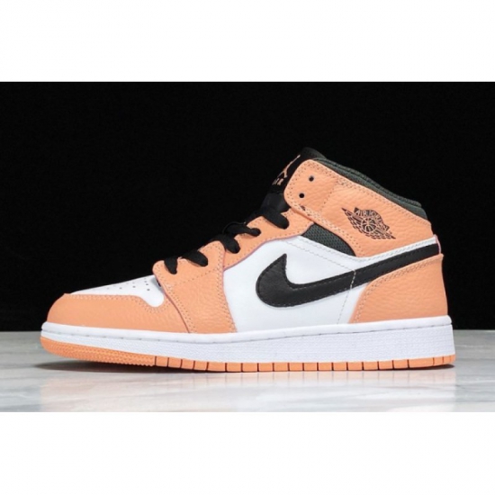 2020 Air Jordan 1 Mid GS "Pink Quartz" 555112-603 - Click Image to Close