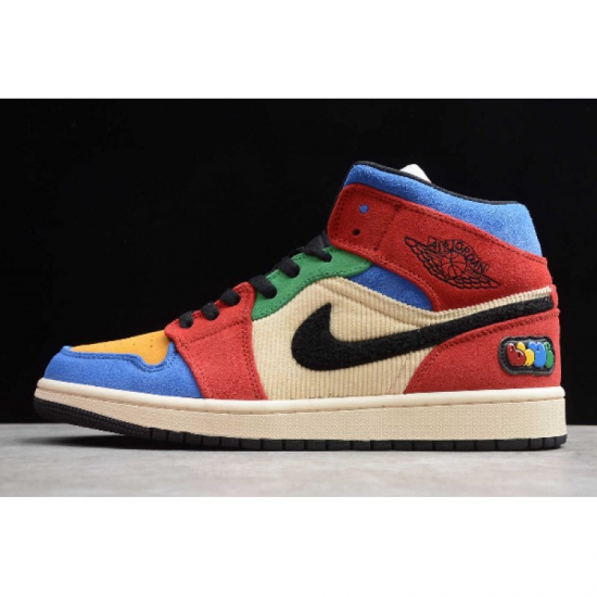 2020 Air Jordan 1 Mid SE Fearless Blue The Great CU2805-100 - Click Image to Close