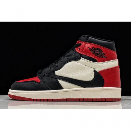 2019 Travis Scott x Air Jordan 1 High OG "Bred Toe" 575441-610 - Click Image to Close